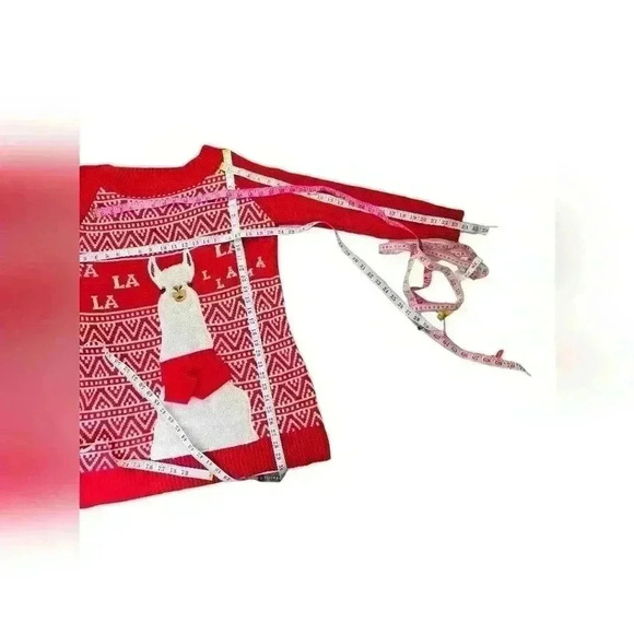 Holiday Time Llama Long Ugly Christmas Sweater Size L Long Sleeve *See Descripti - Picture 5 of 16